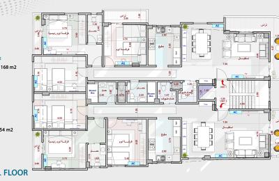 شقتين دور ثالث القرية الذكية 139i