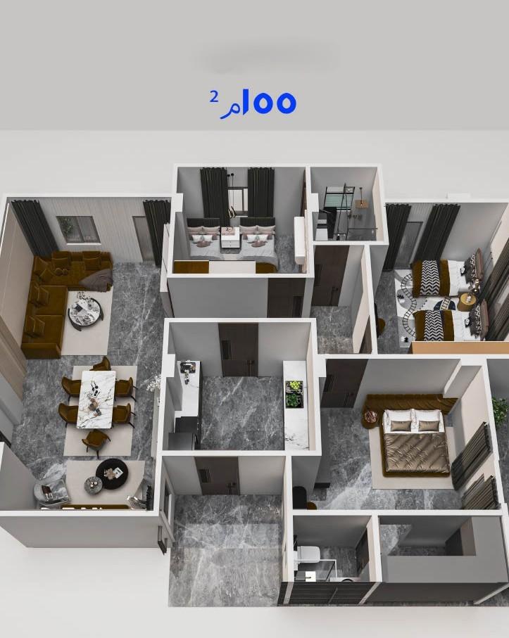 شقتين ناصيه شارع المرور